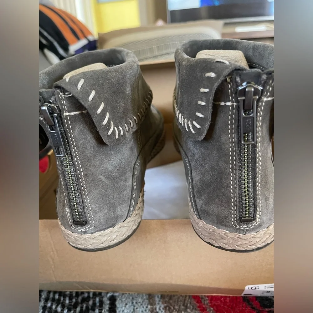 UGG Women’s Taupe Suede Boots - Picture 3 of 9